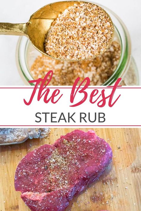 Steak Seasoning Recipes, Best Steak Rub, Best Steak Recipe, Best Steak Seasoning, Steak Rub Recipe, Steak Marinades, Season Steak Recipes, Spice Chart, Dressings Recipes