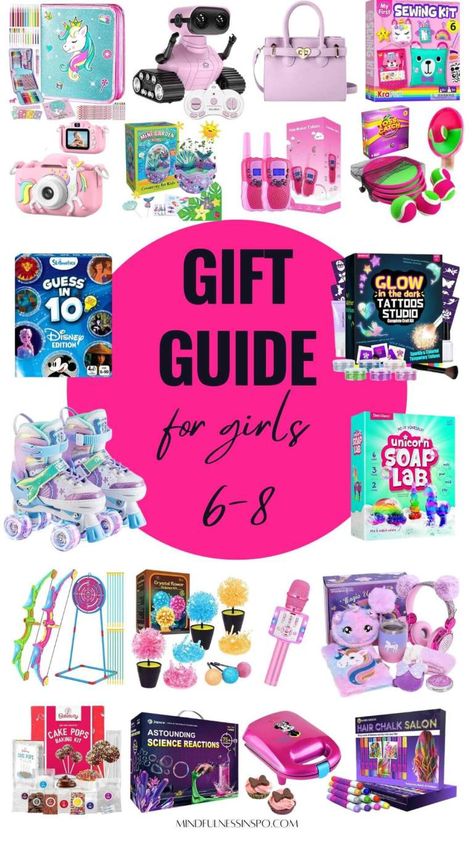 45 Most Exciting Gifts for 6-8 Year Old Girls from Amazon in 2024 Birthday Gifts For 6 Year Girl, Toys For 6 Year Girl, Gifts For 6 Year Girl, Gifts For 8 Year Girl, Birthday Gift Guide, Gift Ideas For Daughter, Chistmas Gift, Unique Gift Guide, Girls Gift Guide