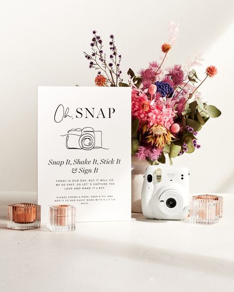 Did you hear the news? We now have a Polaroid Camera Guest Books Sign available to purchase through our online store 📷 This sign isn't just a piece of foam board; it's a memory-making machine. Your guests will be snapping selfies, striking poses, and sharing the love in front of your beautifully designed sign. It's a sure-fire way to turn your guest book into a visual masterpiece! Head to the link in our bio and shop now! 🛒 #eventwandererco #guestbooksignage #diyweddingsignage #weddingstat... Polaroid Book Sign, Memory Book Wedding, Photobooth Guest Book, Polaroid Wedding Guest Book, Guest Book Signage, Polaroid Guest Book Sign, Polaroid Diy, Wedding Camera, Polaroid Wedding