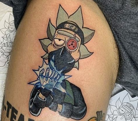 Kakashi Tattoo, Rick And Morty Tattoo, Pikachu Tattoo, Zelda Tattoo, Native Tattoos, One Piece Tattoos, Cartoon Character Tattoos, Naruto Tattoo, Pokemon Tattoo