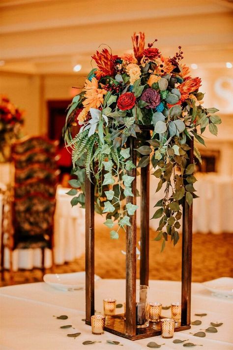 Tall DIY Floral Arrangements Nursery Floral Wall, Floral Wall Prints, Tall Flower Centerpieces, Wood Centerpieces Wedding, Tall Flower Arrangements, Tall Floral Arrangements, Diy Floral Arrangements, Nursery Floral, Wooden Centerpieces