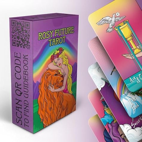 Amazon.com: OMNITO Original Rosy Future 78 Tarot Card Set, Pocket-Sized (4.13" x 2.3"), Unique Borderless Deck, Fortune Telling Cards, Classic Meanings with Online Guide Book for Beginners : OMNITO: Toys & Games Tarot Card Set, Traditional Tarot Cards, Book For Beginners, Tarot Interpretation, 78 Tarot Cards, Fortune Telling Cards, Illustrated Cards, Local Products, Life Questions