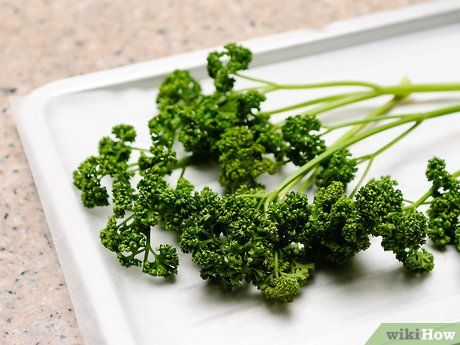 6 Ways to Preserve Fresh Parsley - wikiHow Freezing Parsley, Store Fresh Herbs, Parsley Recipes, Indoor Drying, Preserving Herbs, Long Term Storage, How To Store, Smell Fresh, Freeze Drying