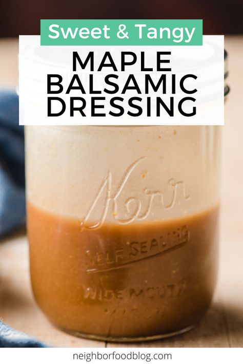 Maple Lemon Vinaigrette, Maple Dijon Vinaigrette Dressing, Maple Balsamic Vinaigrette, Sweet Salad Dressings, Balsamic Vinegarette, Maple Balsamic Dressing, Vinaigrette Dressing Recipe, Maple Vinaigrette, Maple Balsamic