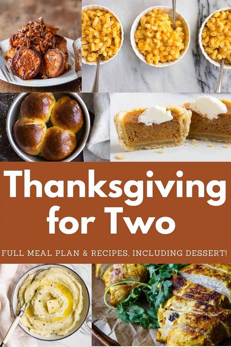 Untraditional Thanksgiving Dinner, Thanksgiving For Two, Thanksgiving Dinner For Two, Small Thanksgiving, Southern Thanksgiving Menu, Recipe For Two, Thanksgiving Appetizer Recipes, Easy Thanksgiving Recipes, Thanksgiving Dinner Menu