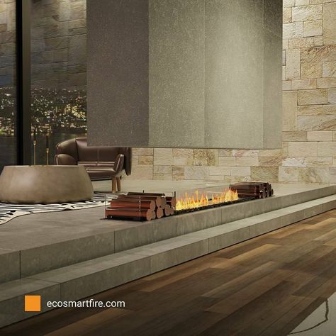 Inspired by the versatile, simple, and elegant Flex Series, Ecosmart Fire welcomes all-new Island and Bench Styles. “The Island and Bench are perfect additions to the biggest fireplace series released in EcoSmart’s history, and it provides even greater design freedom to create a custom indoor or outdoor fireplace,” says Stephane Thomas, EcoSmart Fire creator. Visit www.ecosmartfire.com to learn more. #ecosmartfire #Flex #fire #fireplace #ecofriendly #design #interiordesign Fireplace Inspiration, Ethanol Fireplace, Bioethanol Fireplace, Fireplace Insert, Fire Island, Electric Fires, Bring The Heat, Fireplace Inserts, Fireplace Wall