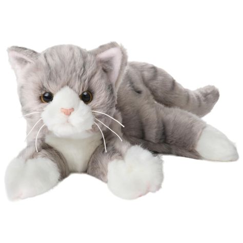 PRICES MAY VARY. MEET SOCKS: This 15" striped tabby cat plush is the ideal addition to any cat lover's collection. With lifelike details and a floppy body, this realistic cat stuffed animal brings joy to all ages. Snuggle up with it at night or use it as a decorative accent - this plush cat toy is a must-have! Don't settle for less; get your very own stuffed cat that looks real today! PERFECT GIFT: This realistic kitty stuffed animal is a timeless delight for animal lovers and cat owners alike. Grey Cat Stuffed Animal, Plush Png, Cat Stuffed Toy, Tigger Plush, Cute Cat Plush, Cat Plushies, Cat Plushie, Cat Stuffed Animal, Stuff Toys