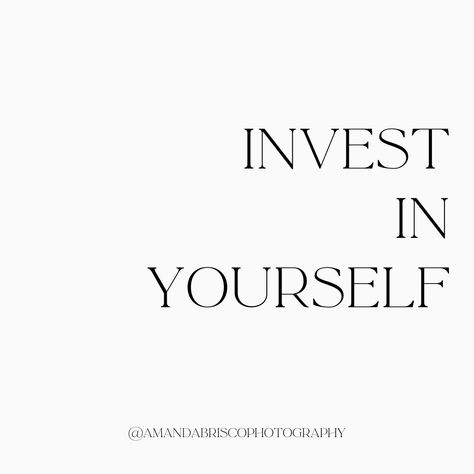 INVEST IN YOURSELF So many of us are spending countless hours & money on our businesses, but what are we doing for ourselves? Investing in ourselves doesn't necessarily mean spending money. It can be as easy as setting boundaries, creating a schedule that doesn't run you into the ground, taking time off. For me, it's making sure my diet & exercise are on track. If my mind isn't right, if I'm not taking care of myself, my business isn't right. What does investing in yourself mean to you? Invest Time In Yourself Quotes, Start My Own Business Vision Board, Invest On Yourself, I Take Care Of Myself Quotes, Invest Vision Board, Spend Money Quotes, Central Quote For Vision Board, Invest In Yourself Wallpaper, Invest In Yourself Aesthetic