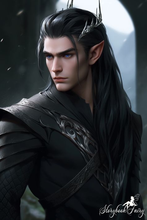 Eldas - A Deal with the Elf King (Married to Magic Novels by Elise Kova) - AI Art by StorybookFairy Runaway Princess, Male Elf, Elf King, Elf Man, Red Witch, Elf Characters, Arte Monster High, Elves Fantasy, Elf Art