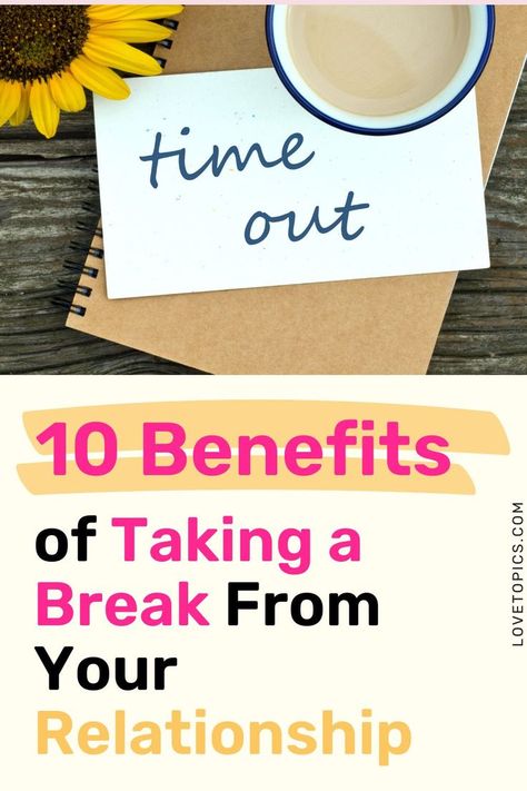 Are you thinking of asking your partner for a break from your relationship? Or maybe you’re freaked out because they asked you for a break? Although it can sound scary, taking a break can be pretty beneficial in the long run. There are actually a lot of good reasons for taking a break. As long as the right steps are taken and relationship break rules are agreed upon, taking a break can help your relationship. Among other things, a break can save you from a premature breakup. Relationship Break, Take A Step Back, Be Pretty, Taking A Break, Relationship Rules, Long Run, Break In, Take A Break, A Relationship