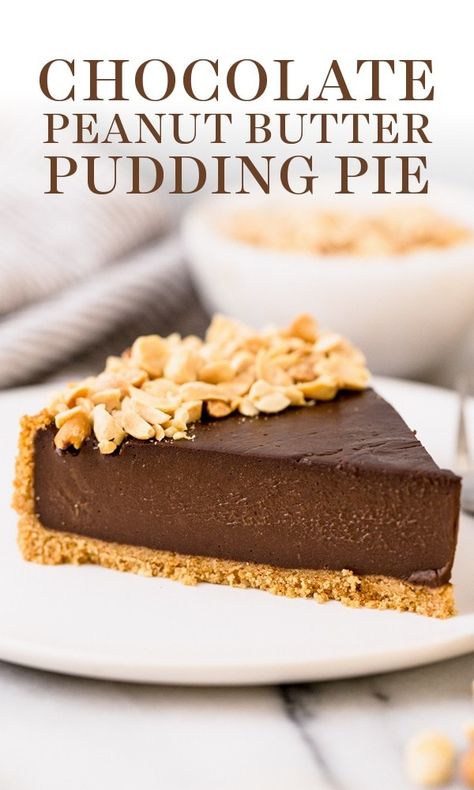 Chocolate Peanut Butter Pudding Pie, Peanut Butter Pudding Pie, Chocolate Peanut Butter Pudding, Peanut Butter Pudding, Pie Ideas, Reese's Peanut Butter Cup, Pudding Pie, Butter Pudding, Chocolate Peanut Butter Pie