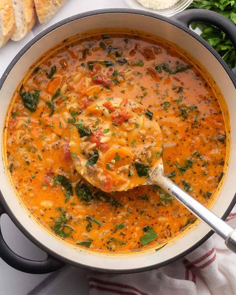 How to Create Healthy Eating Habits for Life Sausage Orzo Soup, Orzo Recipes Healthy, Sausage Orzo, Orzo Soup Recipes, Sausage Soup Recipes, Italian Sausage Soup, Italian Sausage Recipes, Pork Soup, Orzo Soup