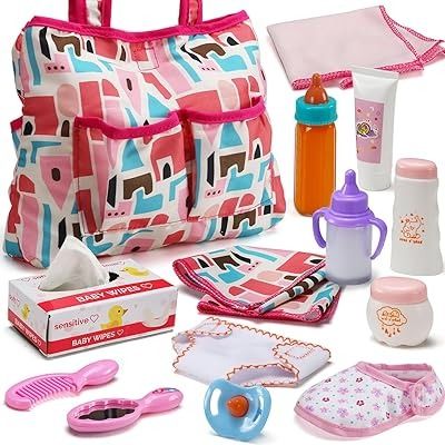 Amazon.ca: Low Prices – Fast Shipping – Millions of Items Baby Doll Diaper Bag, Cream Bottle, Kids Play Set, Baby Feeding Set, Magic Bottles, Doll Carrier, Educational Toys For Toddlers, Baby Doll Accessories, Changing Mat