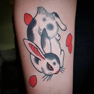 Japanese Rabbit Tattoo, Playboy Bunny Tattoo, Japanese Rabbit, Traditional Japanese Tattoo Flash, White Rabbit Tattoo, Kitten Tattoo, Japanese Flower Tattoo, Rabbit Tattoo, Tattoo Posters