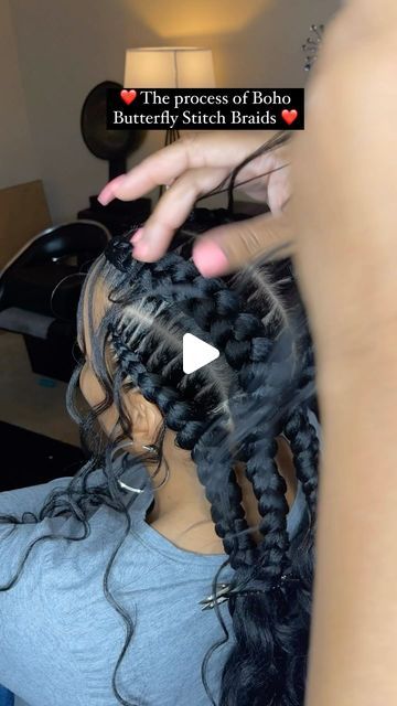 Tameeka Robertson on Instagram: "I mean… am I the only one that’s still in love with this style??? Mercy ‼️ Can y’all just drop some 🔥🔥❤️❤️🔥🔥 in the comments for this beautiful simple style and the process of fluffing the braids out? 
.
.
Nothing like some cute and simple braids .. would you rock this style?? 
.
.
Are we looking or booking???
.
.
#hair #hairstyle #braids #braidstyles #stitchbraids #stitchfeedinbraids #feedins #feedinbraids #cornrows #messybun #bohobraids #braided #braidedbun #braidedponytail #scbraider #atlbraider #charlottebraider" Four Feed In Braids Cornrows, Boho Stitch Braids Bun, 2 Bohemian Feed In Braids, Vacation Cornrows, Jumbo Cornrows Braids For Black Women, Jumbo French Braids, 4 Boho Feed In Braids, Two Boho Feed In Braids, 2 French Braids Black Women