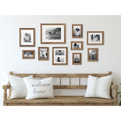 Picture Wall Living Room, Gallery Wall Picture Frames, Family Pictures On Wall, Photowall Ideas, Gallery Wall Frame Set, Picture Gallery Wall, Family Photo Wall, Gallery Wall Layout, Wall Frame Set