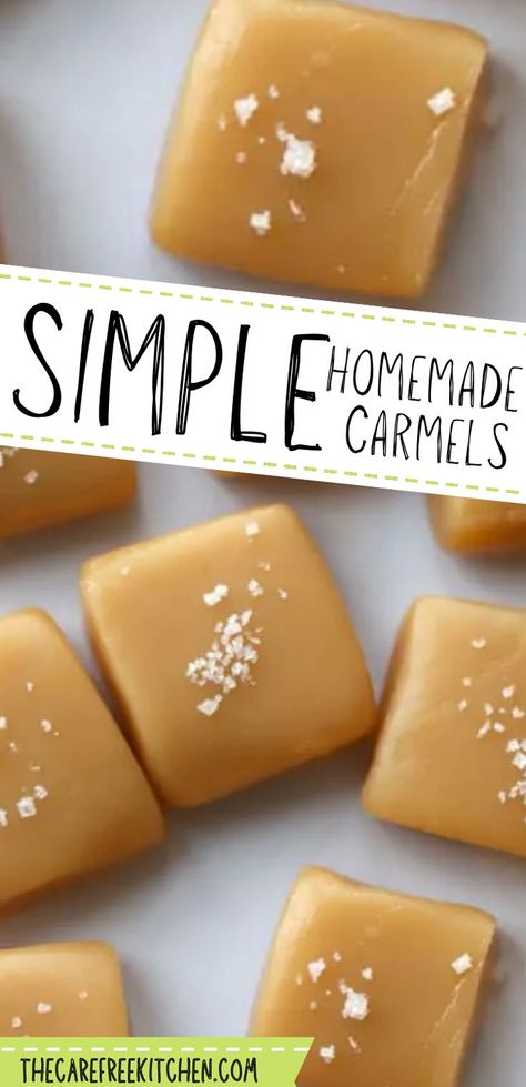 Soft Caramels Recipe, Carmel Recipe, Homemade Caramel Candy, Caramel Candies Recipe, Recipe For Caramel, Homemade Caramel Recipes, Easy Candy Recipes, How To Make Caramel, Homemade Sweets