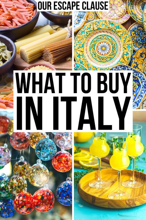 What to Buy in Italy: 35+ Best Italy Souvenirs - Our Escape Clause Souvenir From Italy, Best Souvenirs From Rome, Best Things To Buy In Italy, Things To Buy In Rome, Best Souvenirs From Italy, Things To Buy In Italy, What To Buy In Italy, Sigonella Italy, Italy Trip Outfits