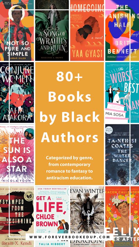 Best Books By Black Authors, Fantasy Books By Black Authors, Black Book Club, African American Books Must Read, Books To Read Black Authors, Black Fantasy Books, Black Love Books, Romance Books By Black Authors, Black Books To Read