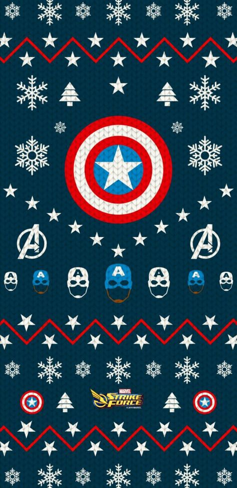 Marvel Christmas Aesthetic, Marvel Christmas Wallpaper, Capitan America Wallpaper, Christmas Iphone Wallpaper, Marvel Christmas, Marvel Phone Wallpaper, America Wallpaper, Wallpaper Marvel, Captain America Art