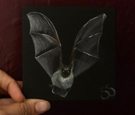 Scary Halloween Paintings, Gothic Painting Ideas On Canvas, Bats Painting, Gothic Painting Ideas, Vamp Art, Halloween Paintings On Canvas, Painting Ideas Canvas, Gothic Painting, Art Final