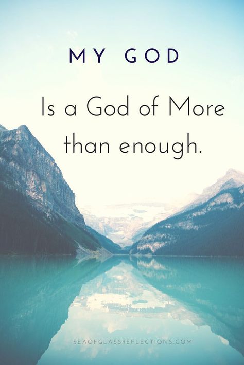 A God of More Than Enough | Sea of Glass: Reflections of God's Love | Peggy Medberry - Los Angeles Open Heaven, Sacrifice Love, Money Problems, More Than Enough, God Will Provide, Awesome God, Hope Quotes, Prayer Warrior, Faith In Love