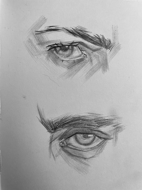 Realism Art Practice, How To Practice Realism, How Draw Realistic Eyes, Eyes And Nose Sketch, Eye Studies Drawing, Realism Practice Reference, Male Eyes Drawing Reference Realistic, Lip Sketch Reference, Eyes Drawing Reference Realistic