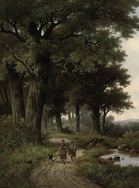 Hendrik Pieter Koekkoek (Dutch, 1843-1890) | A walk in the forest | 19th Century, Paintings | Christie's Woodland Path, Lukisan Lanskap, Wallpaper Seni, Walk In The Forest, Desen Realist, Victorian Paintings, Rennaissance Art, Lukisan Cat Air, Classic Paintings