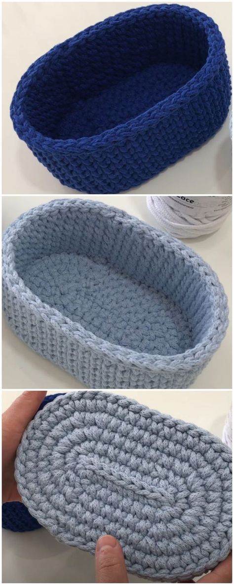 Crochet Fast And Easy Basket - We Love Crochet Crochet Free Basket, Crochet Shoe Organizer, Crochet Dough Bowl Pattern, Crocheted Basket Patterns Free, Mini Basket Crochet Free Pattern, Crochet Oblong Basket Free Pattern, Small Crochet Basket Pattern, Crochet Bread Basket Free Pattern, Free Crochet Patterns Basket