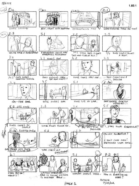 Storyboards: Pretty (Draft) | Storyboard Artist Cuong Huynh Story Board Design Ideas, Storyboard Ideas Simple, Story Board Design, Story Board Illustration Ideas, Photoshoot Storyboard, Storyboard Film, Story Boarding, Storyboard Art, Storyboard Examples