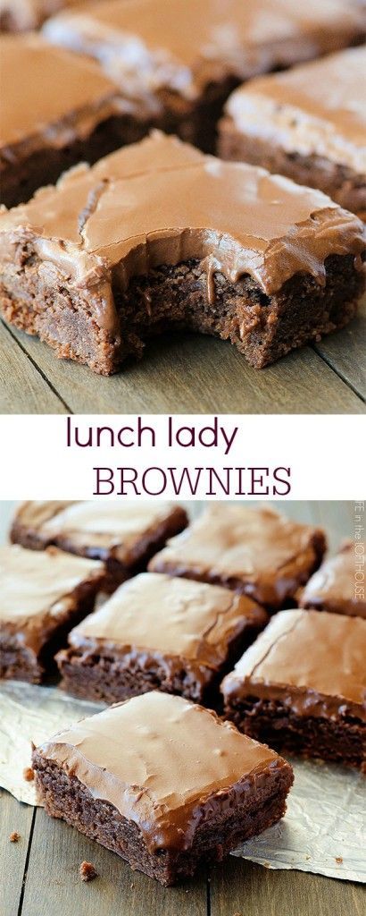 Lunch Lady Brownies... these look awesome!! Lunch Lady Brownies, Coconut Dessert, Brownie Desserts, Lunch Lady, Oreo Dessert, Yummy Sweets, How Sweet Eats, Eat Dessert, Chocolate Brownies