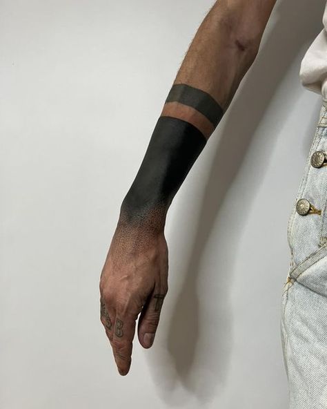 Blackout Arm Tattoo, Arm Tattoos With Meaning, Line Tattoo Ideas, Blackout Tattoo, Men Tattoos Arm Sleeve, Magic Tattoo, Chest Piece Tattoos, Arm Band Tattoo, Line Tattoo