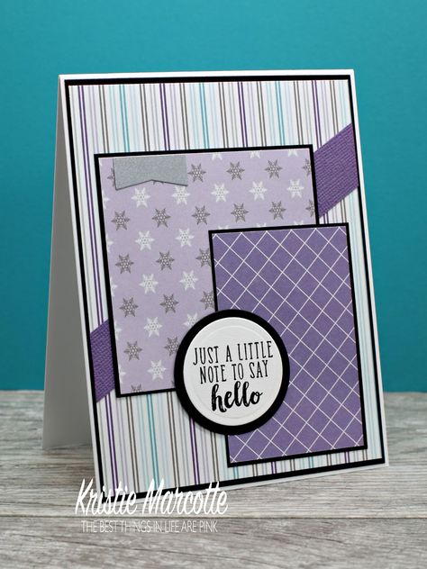 Craft Labels, Card Maps, Kristie Marcotte, Card Sketches Templates, Greeting Card Inspiration, Purple Cards, Bday Cards, Best Things In Life, Spellbinders Cards