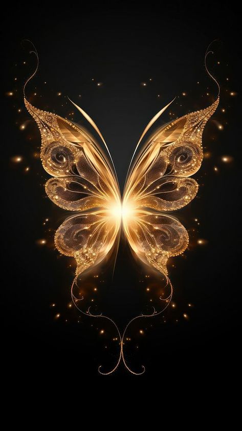 Abstract smoke of butterfly pattern gold illuminated. | premium image by rawpixel.com Wallpaper Black Butterfly, Black Butterfly Wallpaper, Butterfly Iphone Wallpaper, Butterfly Phone Wallpaper, Phone Wallpaper Black, Wallpaper Butterfly, Gold Wallpaper Phone, Gold And Black Background, About Butterfly