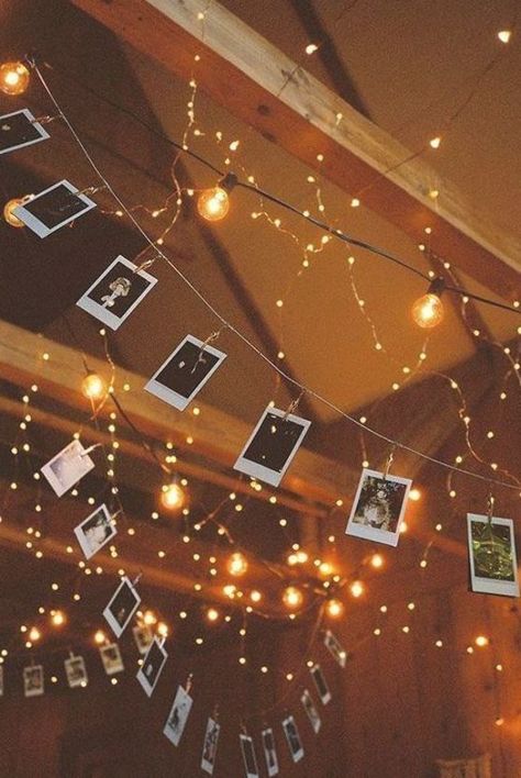 Fairy Lights Bedroom Ideas, Decorate My Room, Autumn Interior, Photo Polaroid, Fairy Lights Bedroom, Light Blue Blouse, Lights Bedroom, Baby Light, Perfect Bedroom