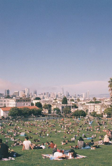 35mm Film Photography Art Print; Dolores Park, San Francisco * Paper thickness: 10.3 mil * Paper weight: 5.6 oz/y² (192 g/m²) * Giclée printing quality * Opacity: 94% 35mm Film Photography, Artsy Photography, Space Photography, Summer Story, 35mm Photography, Film Photography 35mm, Photography Challenge, Film Prints, I Want To Travel