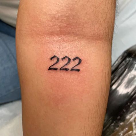 https://allabouttattoo.com/wp-content/uploads/2022/05/222-tattoo-27.webp 222 Forearm Tattoo, 222 In Different Fonts, 222 Tattoo Design Fonts, 222 Tattoo Men, 222 Arm Tattoo, 222 Tatoos, 222 Tattoo Fonts, 222 Font, 222 Tattoo Design