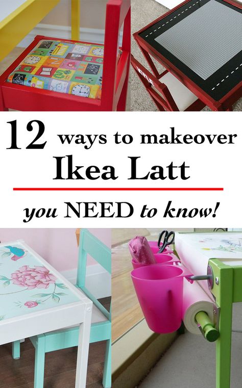 Ikea Toddler Table, Ikea Kids Table And Chairs, Ikea Latt Table, Ikea Kids Table, Ikea Table And Chairs, Ikea Table Hack, Ikea Latt, Diy Kids Table, Upcycle Kids