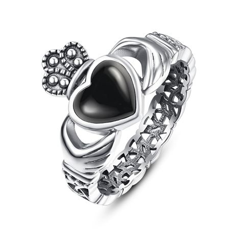 PRICES MAY VARY. Metal Material:925 Sterling Silver Claddagh Ring Crafted to stand the test of time. Sterling Silver pure is 92.5% silver, anti-allergic,never fade, no rust. Fit Size –The black onyx claddagh ring sterling silver is suitable for women,Fits Size 6-9 to fit to you finger perfectly.– No special tools needed hand etched detail–Intricately carved and oxidized by hand, so every detail is clear and vivid. DESIGN – Vintage Style Black Onyx claddagh Rings for women, Unique Structure, Suit Celtic Knot Rings, Knot Rings, Onyx Rings, Silver Claddagh Ring, Claddagh Ring, Celtic Knot Ring, Sterling Silver Rings Turquoise, Rings Unique, Claddagh Rings