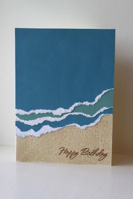 Special Birthday Cards, Nautical Cards, Beach Cards, Karten Design, Bday Cards, Sanding Block, Summer Cards, Safari Party, Desert Sand