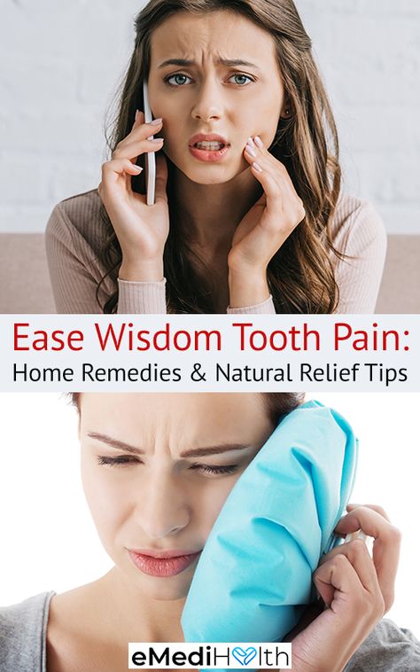 The following measures can help relieve the pain and swelling triggered by a growing wisdom tooth as well as the discomfort experienced after getting the tooth removed. Abcessed Tooth Remedy Swelling, Wisdom Tooth Pain Relief, Teeth Pain Relief, Wisdom Teeth Swelling, Wisdom Teeth Pain Relief, Tooth Pain Remedies, Wisdom Teeth Pain, After Wisdom Teeth Removal, Tooth Pain Relief