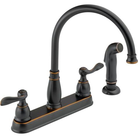 Oil rubbed bronze faucet