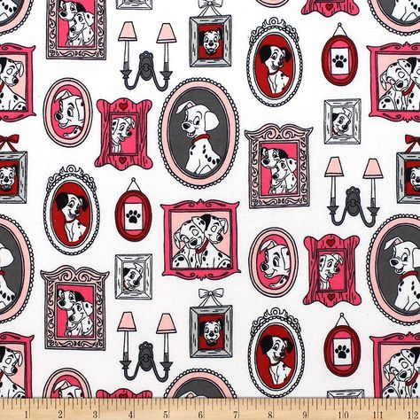 Fabric is sold by the yard and 1/2 yard and FAT QUARTER. If you purchase more then one we do our best to ship as a single piece. 101 Dalmations Party, Dalmatian Party, The 101 Dalmatians, Handmade Sheet, 101 Dalmations, Disney Fabric, White Flannel, Family Frames, Handmade Pillow Covers