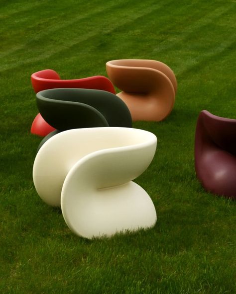 This Chair Design is Inspired by Fortune Cookies Minimalism Furniture Design, Form Study Design, Sustainable Furniture Design, Unique Chairs Design, Haldi Outfits, Massimo Vignelli, Story Drawing, Placemats Kids, Eco Friendly Cleaning Products