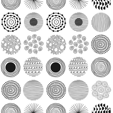 Circle Inside Circle Design, Doodle Circles Ideas, Circle Designs Pattern, Circles Drawing Ideas, Lines And Circles Design, Circle Art Design Ideas, Circular Pattern Design Circles, Circle Pattern Drawing, Circular Shapes Design