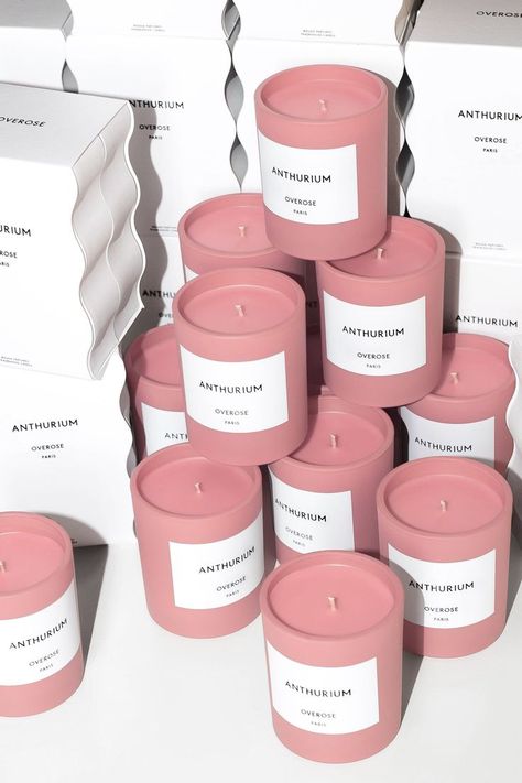 Brand Packaging Ideas For Your Business #branding #brandpackaging #packaging #brandideas #brandingideas #design #branddesign #designerpackaging Brand Packaging Ideas, Candle Packaging Design, Lilin Aroma, Candle Designs, Traditional Candle, Pink Candle, Homemade Scented Candles, Soya Mumu, Candle Design