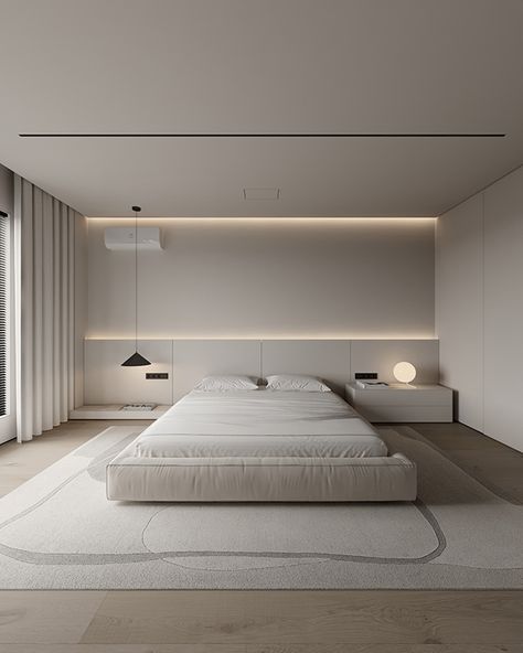 Sun Valley 135 :: Behance Minimal Bedroom Interior, Minimal Modern Bedroom, Minimalism Apartment, Bedroom Minimalist Modern, Minimalism Bedroom, Minimal Bedroom Design, Bedroom Minimal, Bedroom Behance, Minimal Bedroom