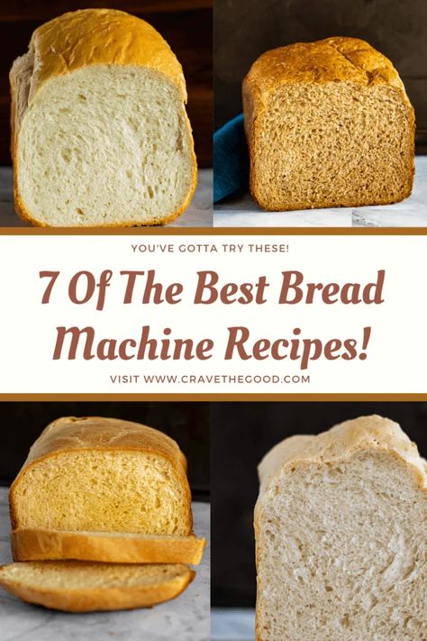 7+ Best Bread Machine Recipes Only On CraveTheGood.Com Best Bread Machine Recipes, Sourdough Bread Machine, Bread Machine Recipes Healthy, Bread Machine Mixes, Bread Machine Recipes Sweet, Easy Bread Machine Recipes, Bagel Bread, Recipes Only, Best Bread Machine