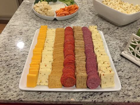 Meat and cheese tray, target platter, party appetizer ideas Cheese N Cracker Tray, Cheese N Crackers Platter, Cheese Meat Platter, Cracker Cheese Platter Party Trays, Cheese Cracker Tray Ideas, Meet And Cheese Tray, Crackers Meat And Cheese Tray, Cute Meat And Cheese Tray Ideas, Meat Cheese Tray Ideas