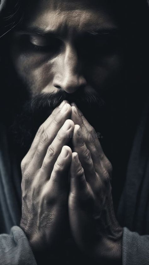 Jesus with a beard and hoodie is praying, AI royalty free stock images Man Praying, Human Body Drawing, Man Images, Body Drawing, Christmas Vectors, Stock Photography Free, Human Body, Stock Images Free, Stock Illustration